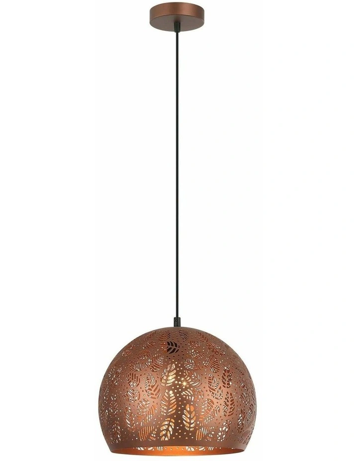 Botanica Bohemian Embossed Dome Shape Pendant Lights image 2