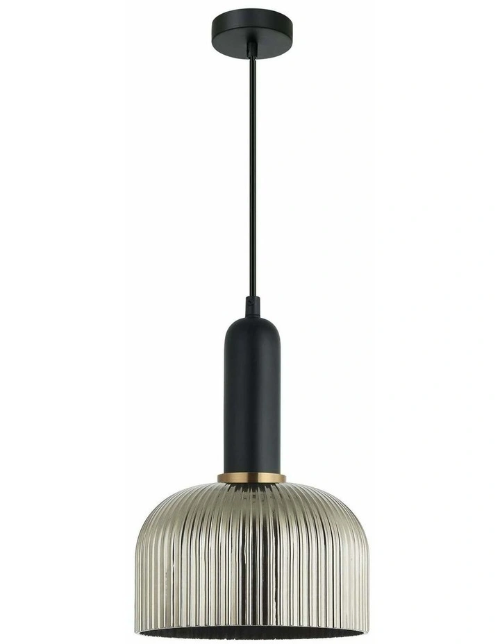 Vintaj Retro Interior Dome Shape Ribbed Glass Pendant Lights image 2
