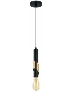 Golda Interior Tube with Brass Highlight Pendant Lights