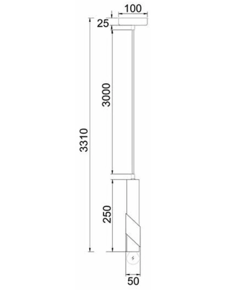 Golda Interior Tube with Brass Highlight Pendant Lights image 3