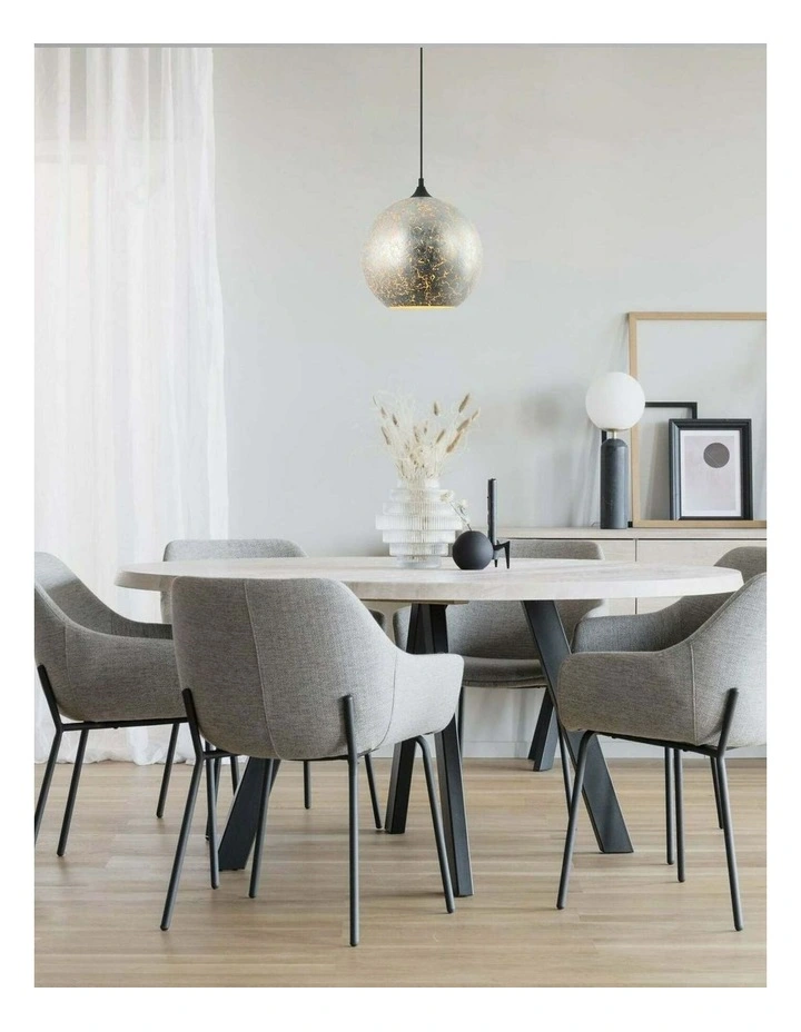 Roche Interior Wine Glass Shape Matte Gold / Chrome Glass Pendant Lights image 5