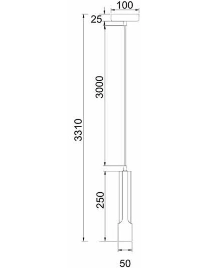 Golda Interior Tube with Brass Highlight Pendant Lights image 4