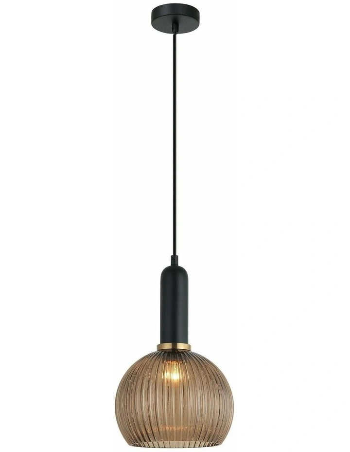 Vintaj Interior Wine Glass Shape Ribbed Glass Pendant Lights image 1
