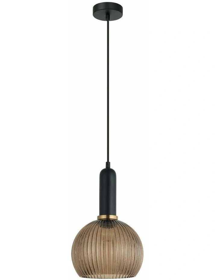 Vintaj Interior Wine Glass Shape Ribbed Glass Pendant Lights image 2