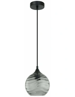 Marbre Modern Retro Interior Wine Glass Wavy Glass Pendant Lights