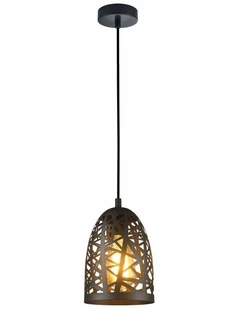 Escama Interior Iron Cage Ellipse Pendant Lights