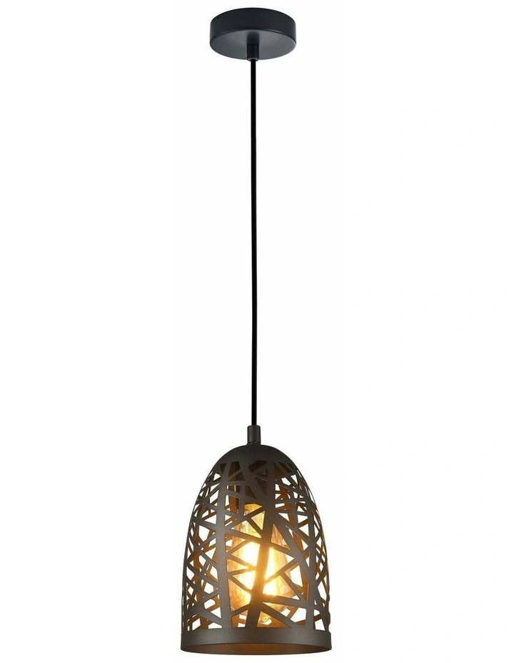Escama Interior Iron Cage Ellipse Pendant Lights image 1