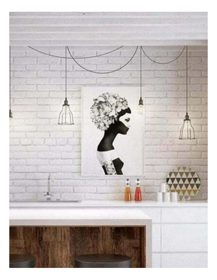 Blackband Industrial Black Angled Bird Cage Pendant Light image 3