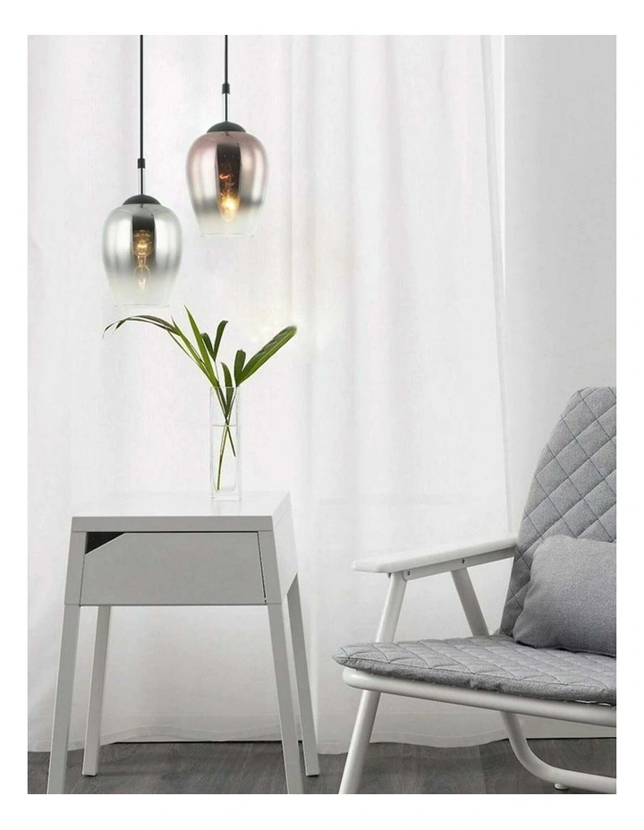 Vinum Interior Wine Glass Shape Colour Fading Effect Glass Pendant Lights image 3