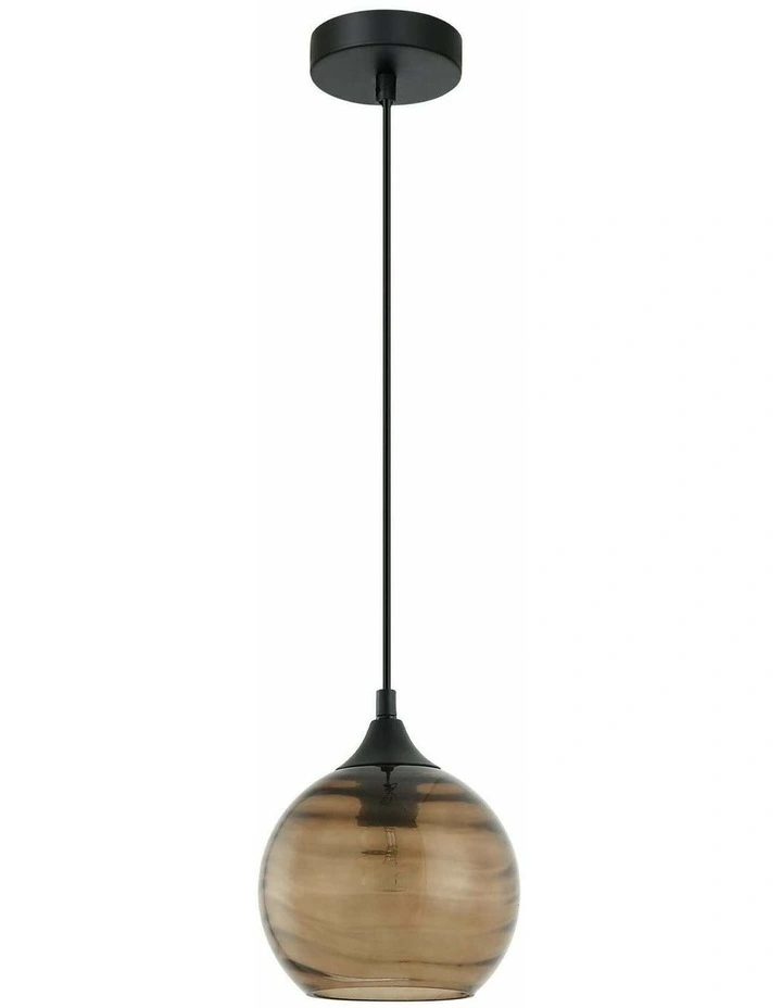 Marbre Modern Retro Interior Wine Glass Wavy Glass Pendant Lights image 1
