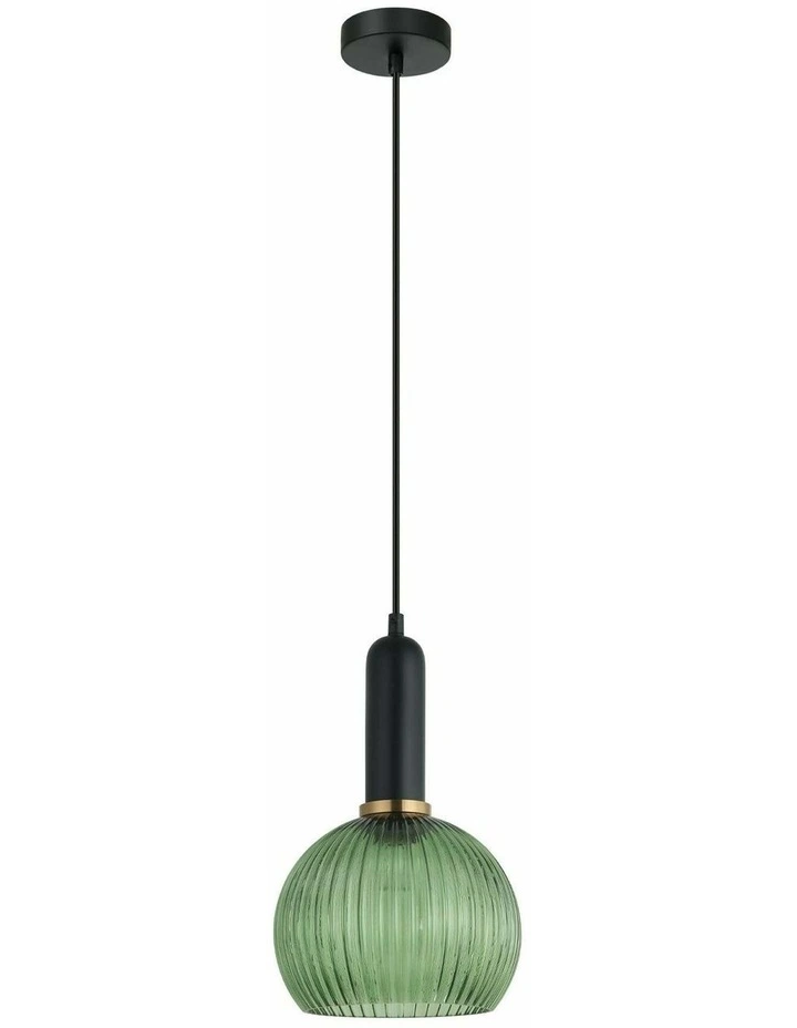 Vintaj Interior Wine Glass Shape Ribbed Glass Pendant Lights image 2