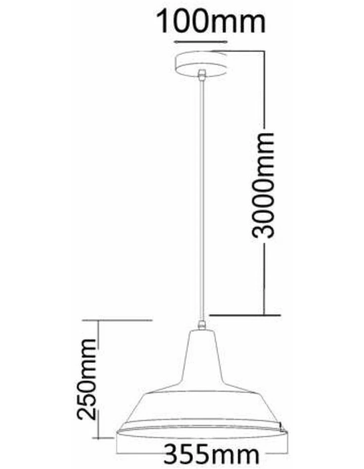 Divo Industrial Antique Brass Dome Pendant Light image 2