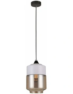 Casa White With Amber Jar Shape Pendant Light