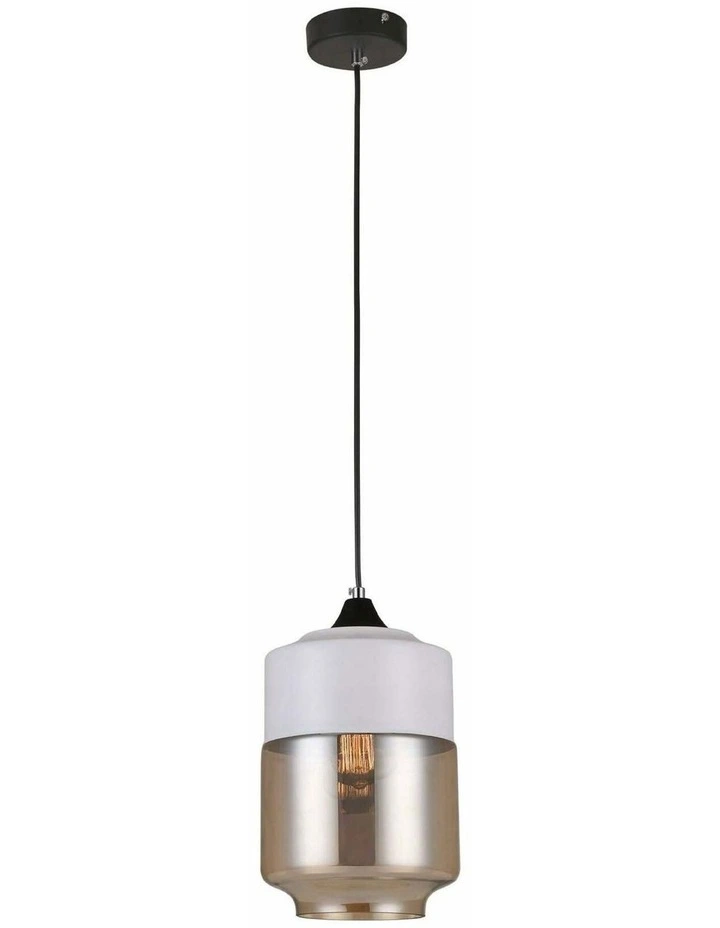 Casa White With Amber Jar Shape Pendant Light image 1