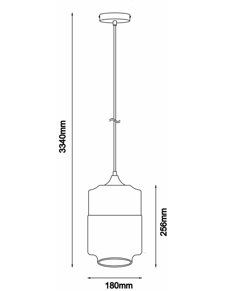 Casa White With Amber Jar Shape Pendant Light image 5