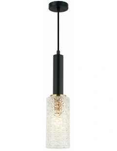 Cleo Interior Oblong Cut Glass Pendant Light