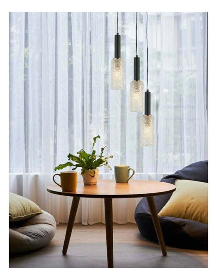 Cleo Interior Oblong Cut Glass Pendant Light image 2