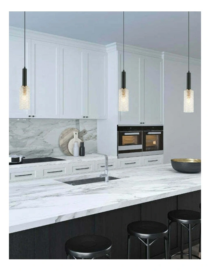 Cleo Interior Oblong Cut Glass Pendant Light image 3