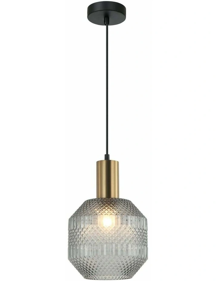 Maraca Interior Glass Jar With Quadrilateral Segment Pendant Lights image 1