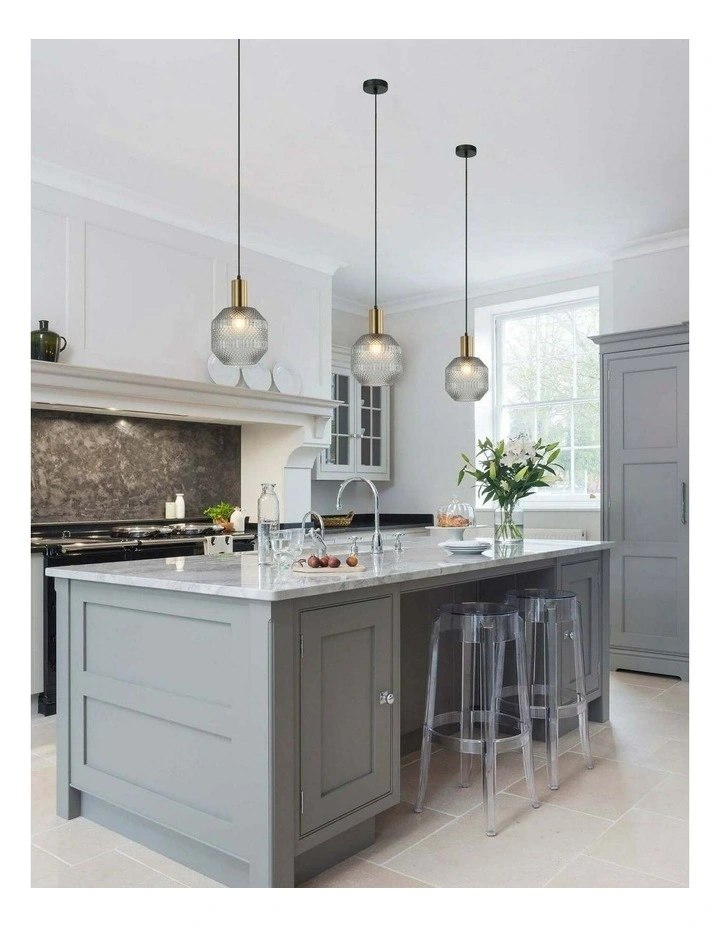 Maraca Interior Glass Jar With Quadrilateral Segment Pendant Lights image 4
