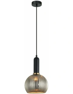 Vintaj Interior Wine Glass Shape Ribbed Glass Pendant Lights