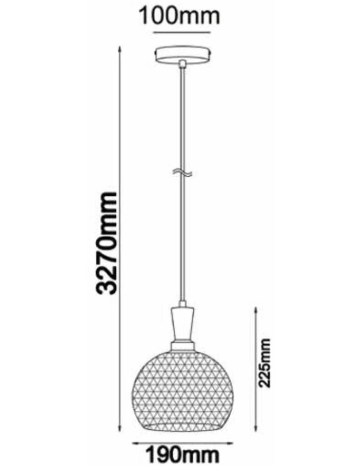 Cheveux Industrial Black Mesh Bird Cage Wine Glass Shape Pendant Light image 2