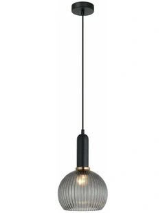 Vintaj Interior Wine Glass Shape Ribbed Glass Pendant Lights