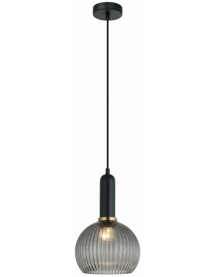Vintaj Interior Wine Glass Shape Ribbed Glass Pendant Lights image 1