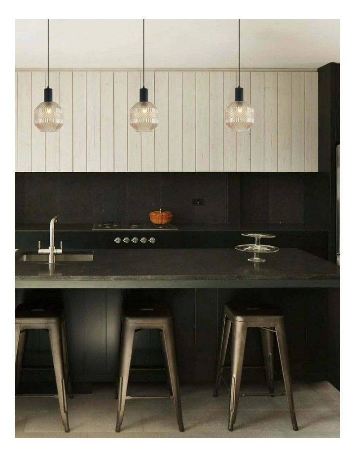 Maraca Interior Glass Jar With Quadrilateral Segment Pendant Lights image 3