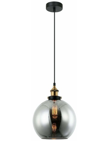 Smokey Black Glass & Antique Brass Highlight colour