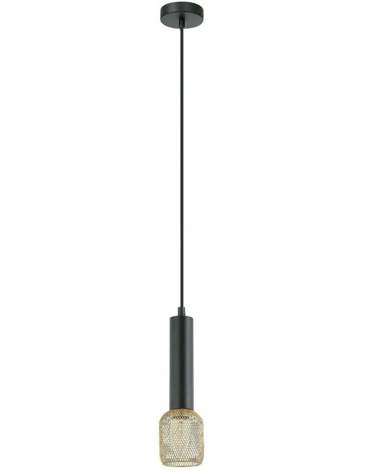 Mikro Modern Karaoke Mic Shape Interior Cylinder & Mesh Pendant Lights image 1