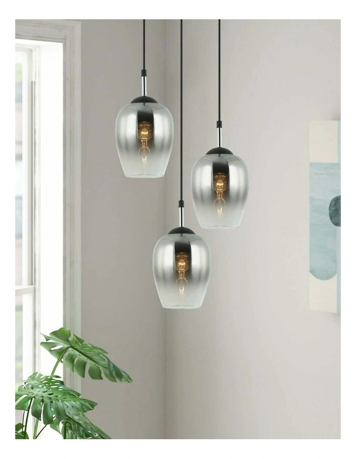 Vinum Interior Wine Glass Shape Colour Fading Effect Glass Pendant Lights image 5