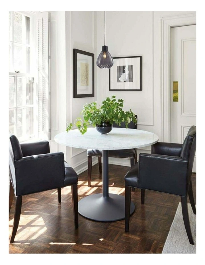 Tulip Interior Bronze Amber / Smokey Black Wine Glass Ribbed Pendant Lights image 2