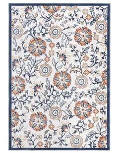 Fab Habitat Namsai Floral Indoor Outdoor Rug in Multicolour