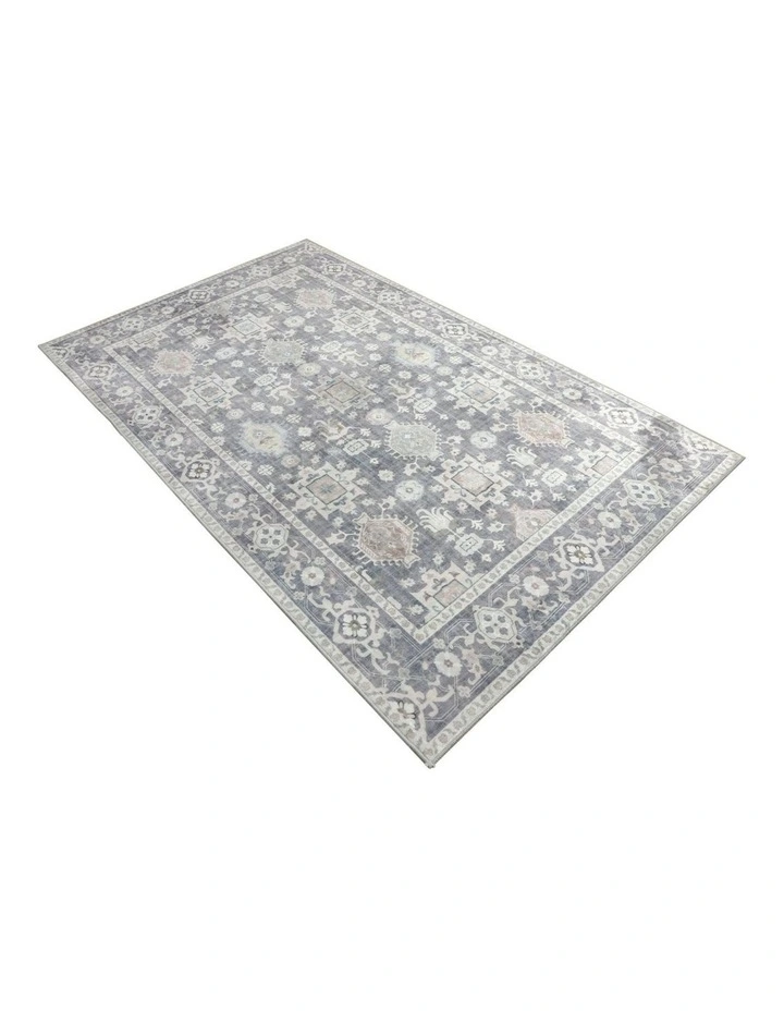 Fab Habitat Anna Machine Washable Rug in Grey image 2