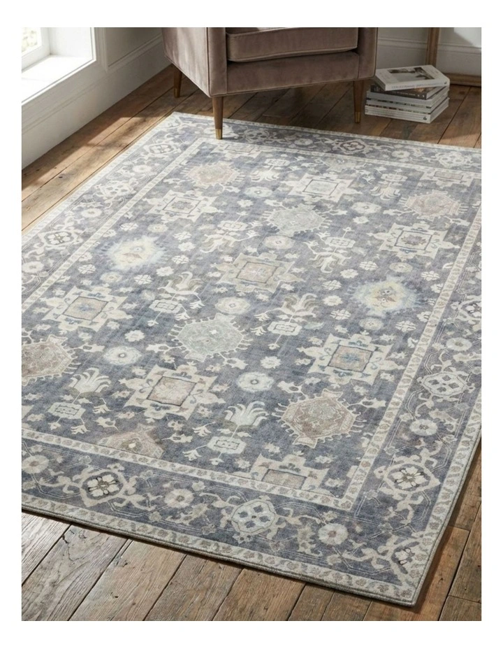 Fab Habitat Anna Machine Washable Rug in Grey image 4