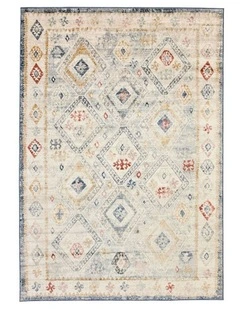 Fab Habitat Chetak Distressed Rug in Multicolour