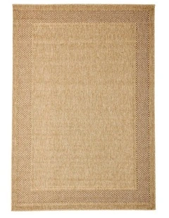 Fab Habitat Akita Indoor Outdoor Rug in Black and Natural