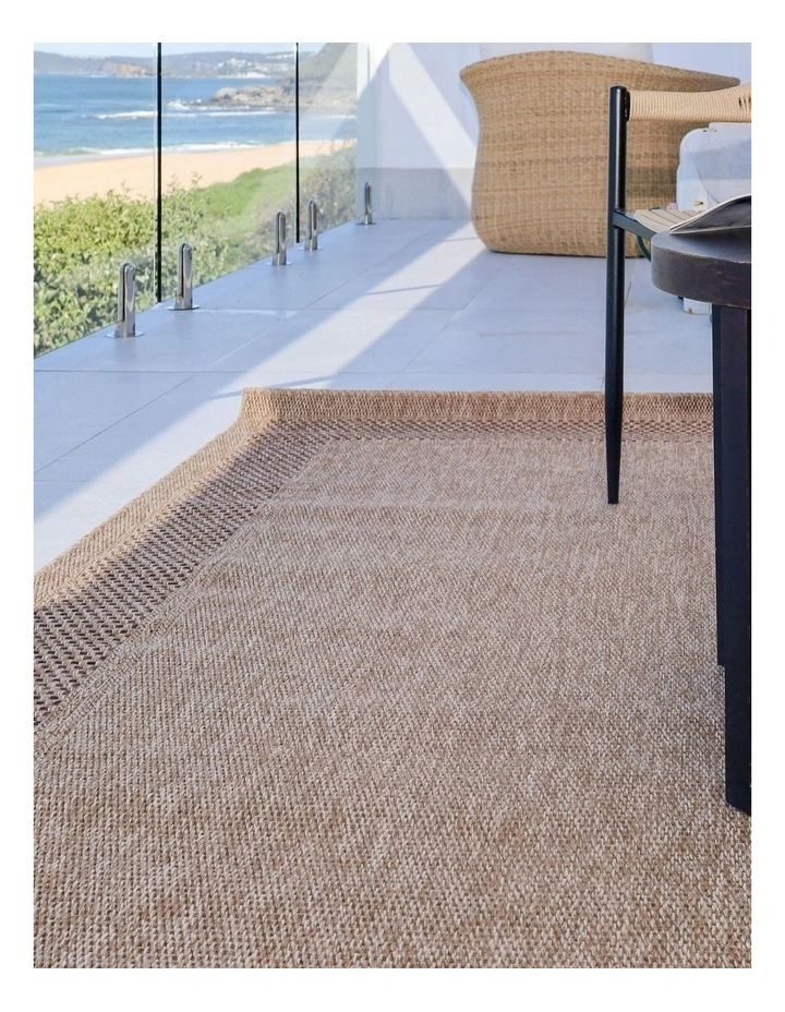 Fab Habitat Akita Indoor Outdoor Rug in Black and Natural image 2