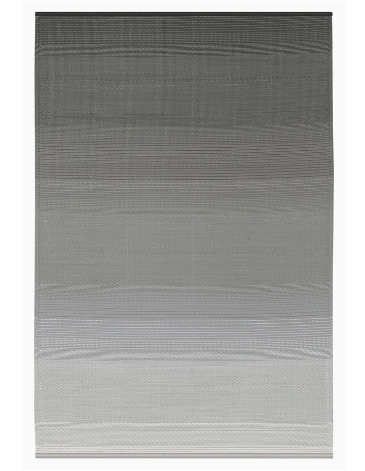 Fab Habitat Big Sur Modern Recycled Plastic Outdoor Rug in Ash Grey image 1