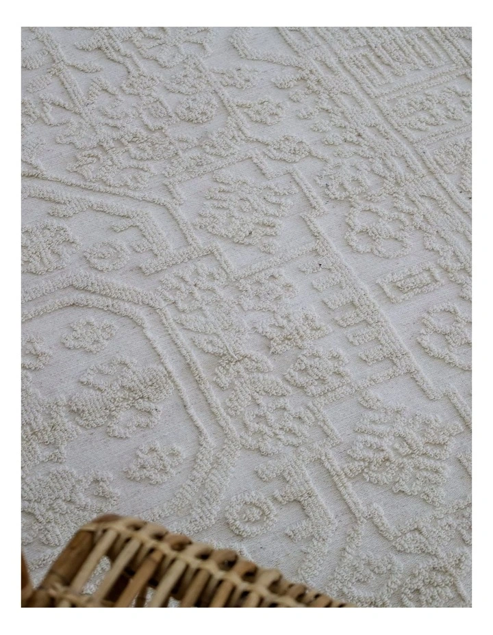 Fab Habitat Jay Wool Rug in Ivory image 6