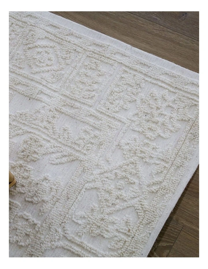 Fab Habitat Jay Wool Rug in Ivory image 7