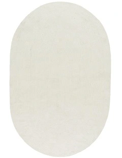 Fab Habitat Tula Oval Indoor Outdoor Rug in Cream