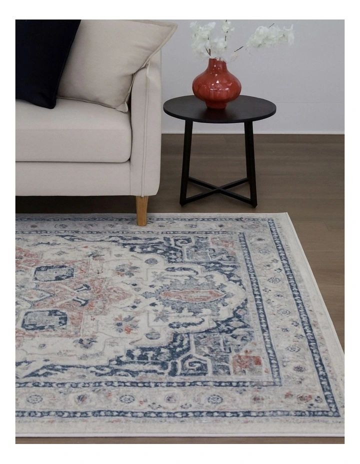 Fab Habitat Soreaq Traditional Distressed Rug in Pale Rose and White image 2