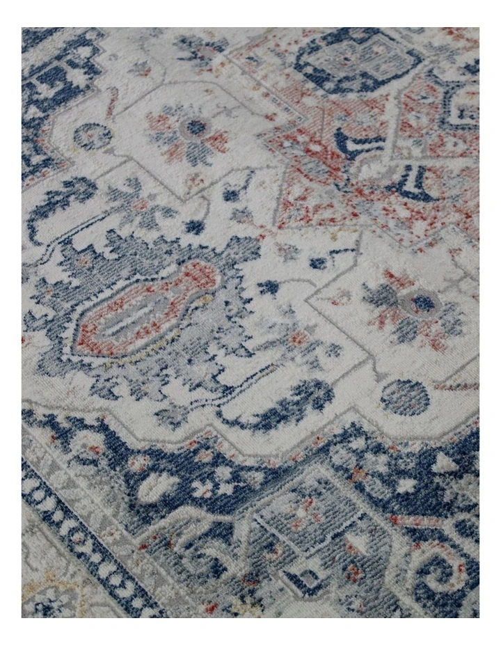 Fab Habitat Soreaq Traditional Distressed Rug in Pale Rose and White image 7