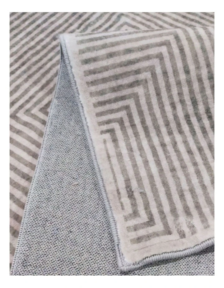 Fab Habitat Pam Machine Washable Rug in Grey image 3