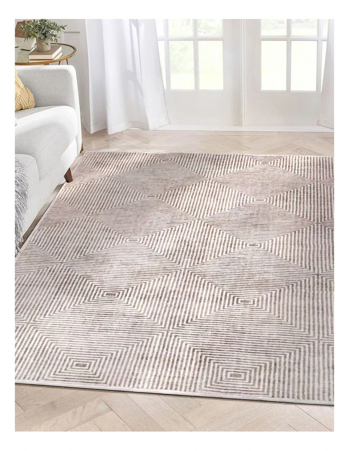 Fab Habitat Pam Machine Washable Rug in Grey image 4