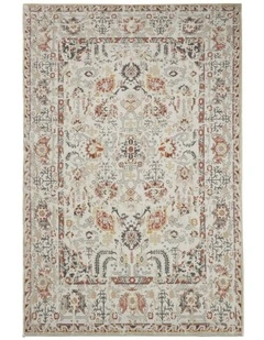 Fab Habitat Lima Traditional Machine Washable Rug in Multicolour