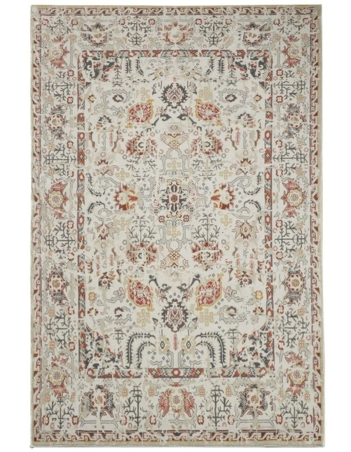 Fab Habitat Lima Traditional Machine Washable Rug in Multicolour image 1