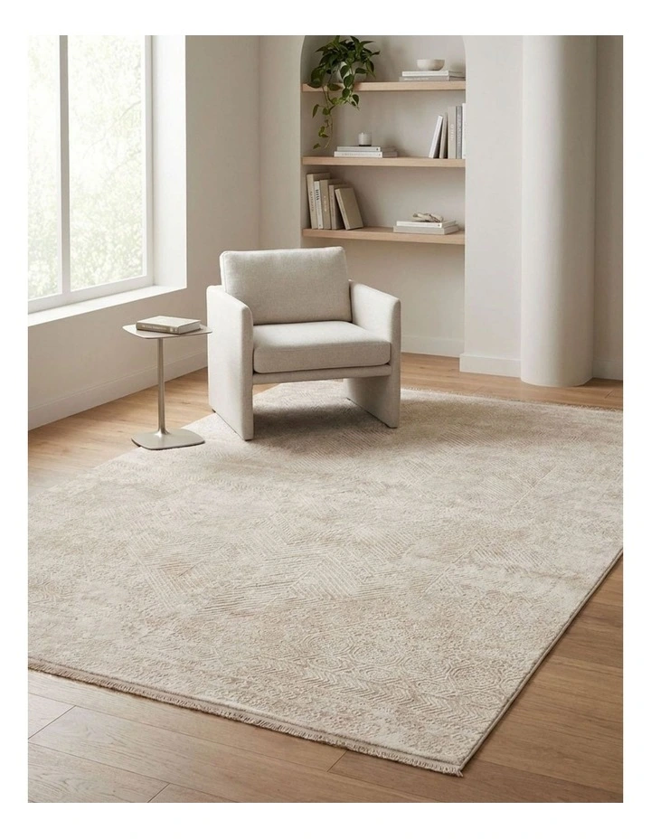 Fab Habitat Corin Distressed Rug in Beige image 7
